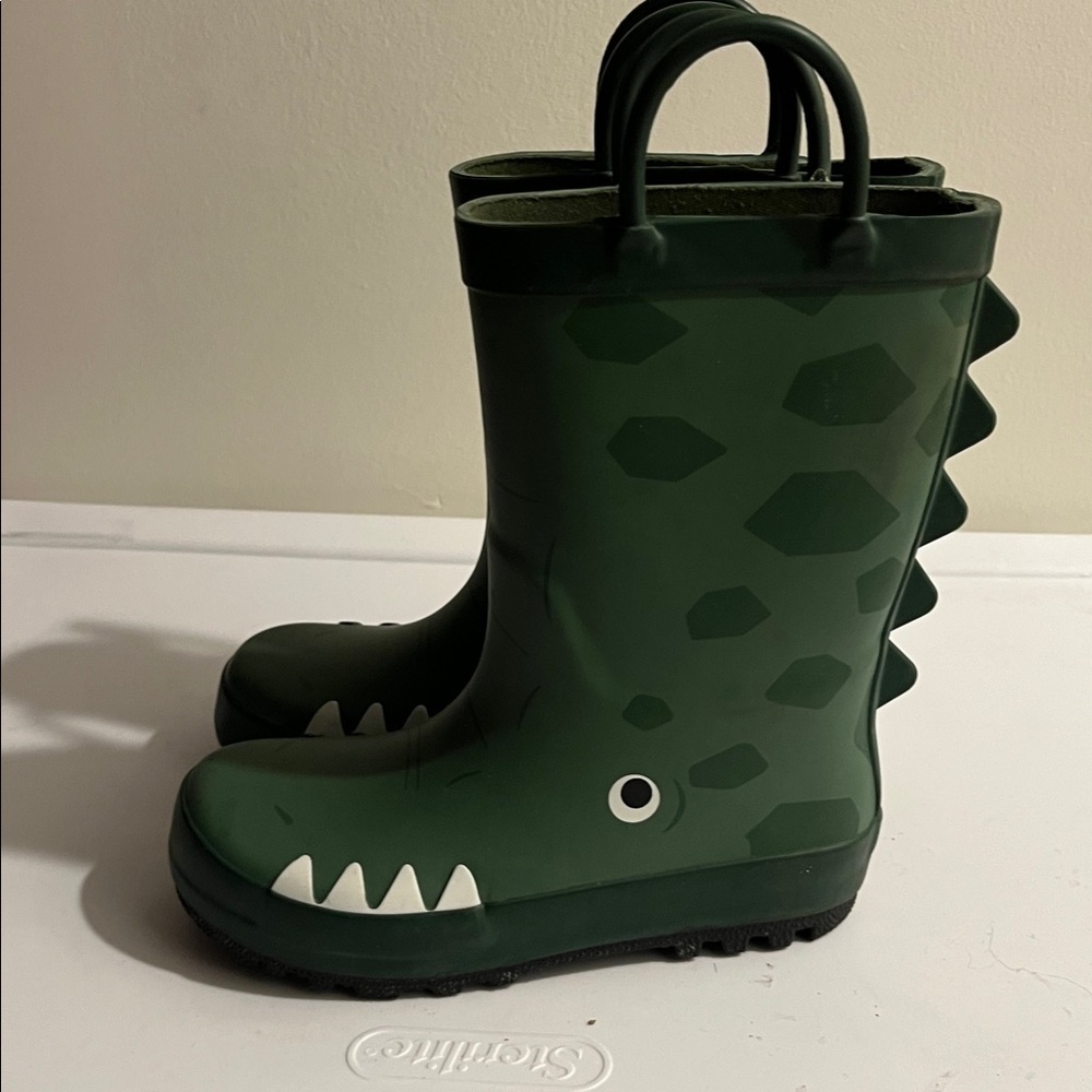 Cat & Jack Kids' Forest Green Rain Boots - Picture 5 of 6